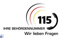 115 Behördennummer Logo 115 - Ihre Behördennummer