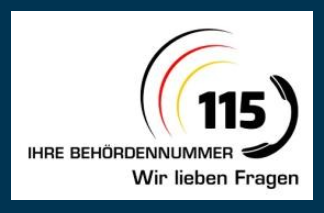Ein Foto der Behörden-Nummer 115 Ein Foto der Behörden-Nummer 115